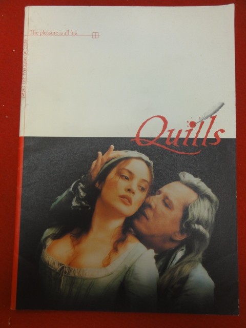 mp00271 Quills brochure Jeffrey Rush Kate Winslet Joaquin Phoenix Michael Caine