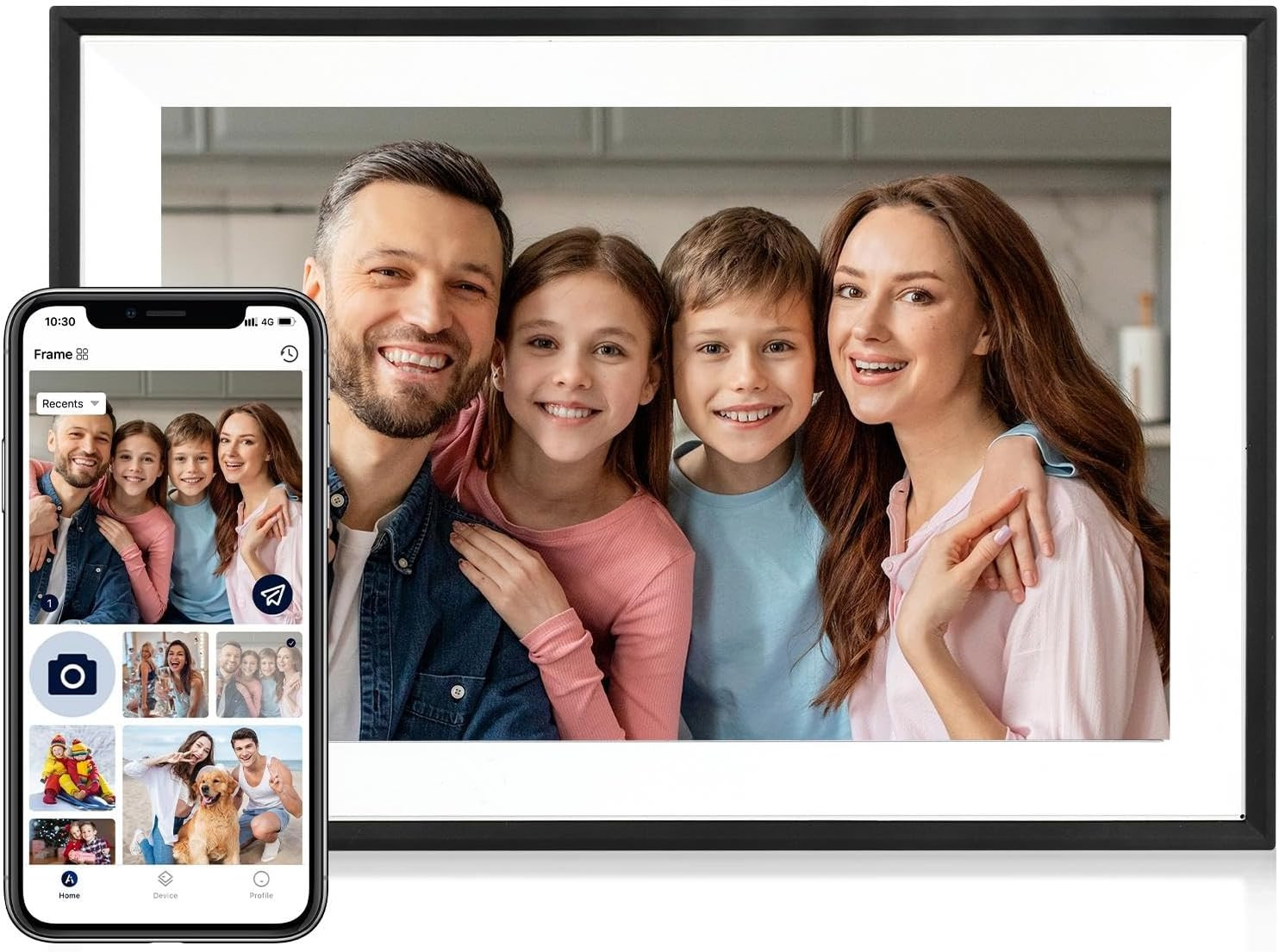 Digital Picture Frame, 10.1 Inch Picture Frame with 1280*800 HD IPS Touch Screen