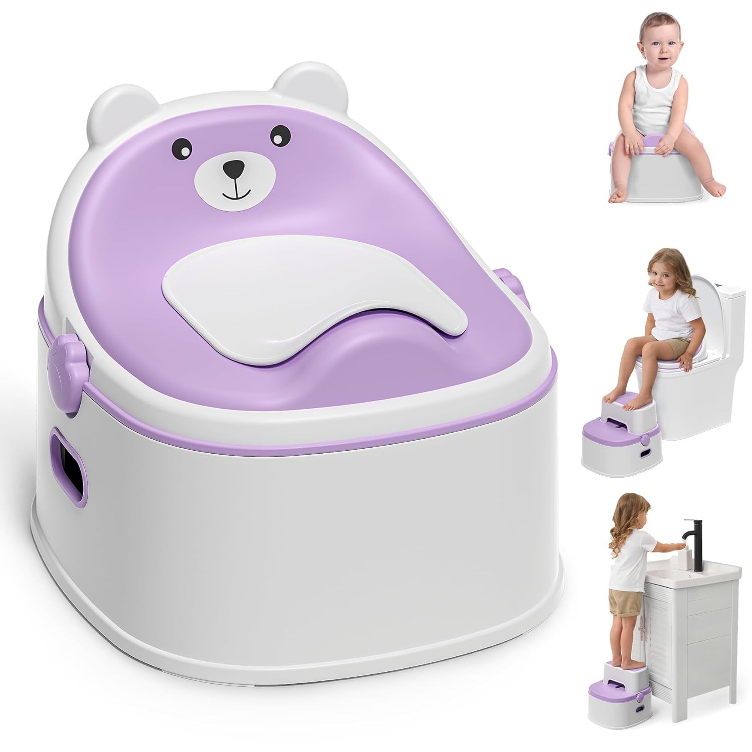 3-in-1 Potty Training Toilet, Portable Potty, Potty Training Seat and Toddler St