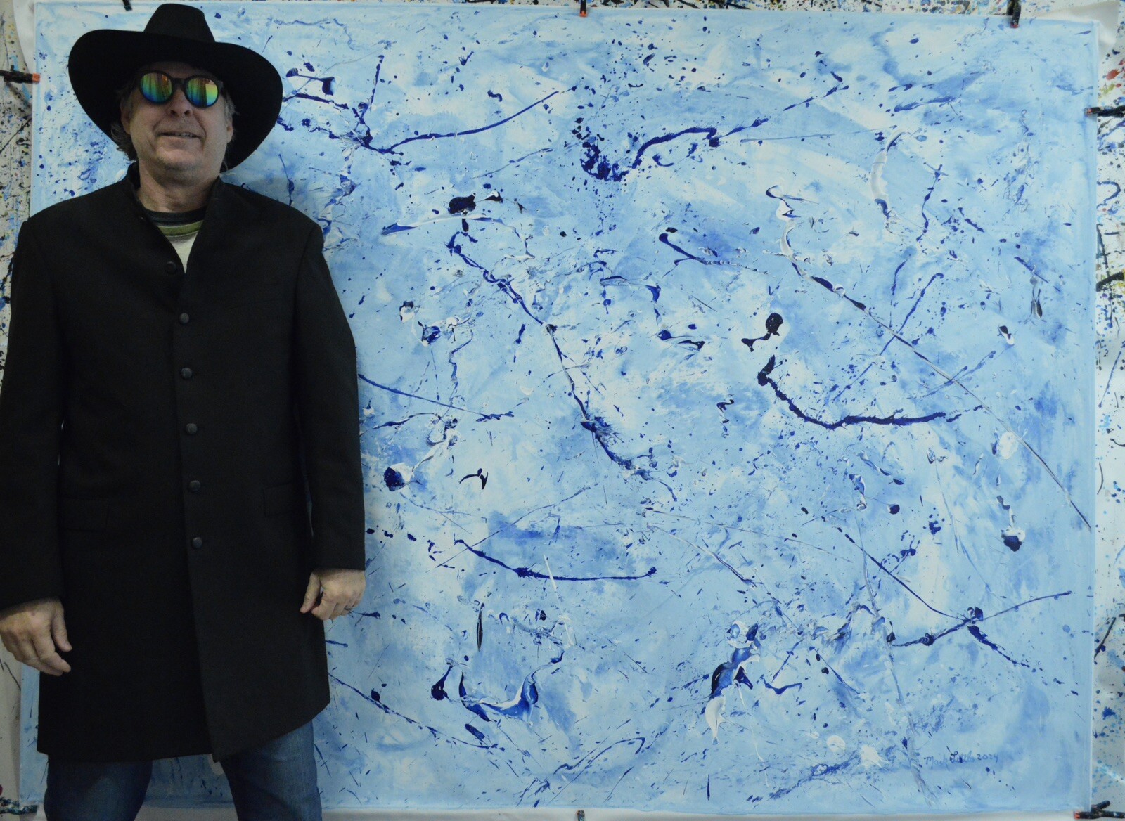 Jackson Pollock ￼style Professional Painting 84”X62” (7 Foot) Abstract Modern XL