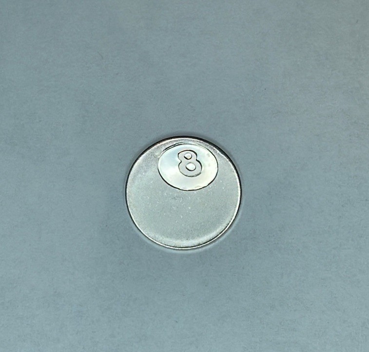 1 Gram .999 Fine Silver 8 Ball Round Pan Silver Company