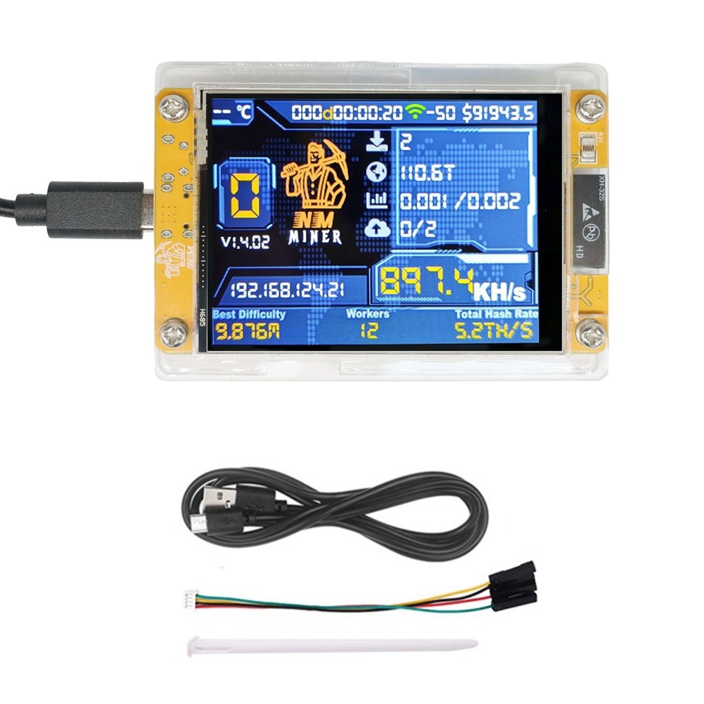 898KH/S 2.8 Display Enhanced Hashrate Bitcoin Crypto Miner A1Q2