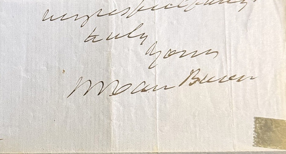 Martin Van Buren Signature - President - Great Autograph