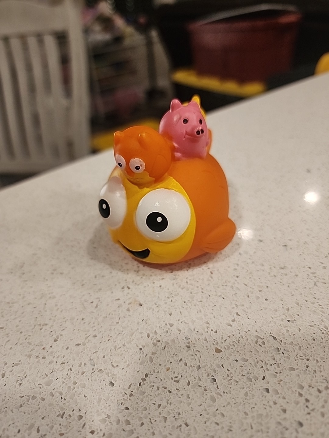 Goldfish Swim School Smilemakers Owl Pig Bear Rare Bath Pool Toy