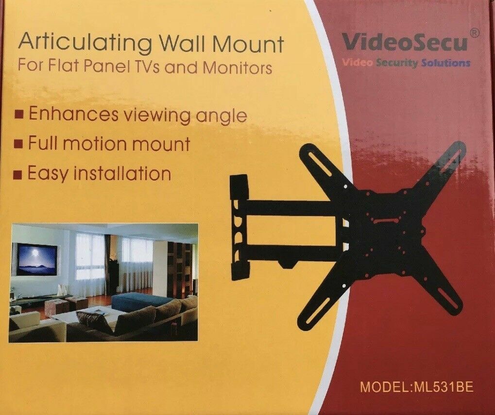 VideoSecu Articulating Wall Mount, ML531BE, for Most 27"-55" TVs & Monitors