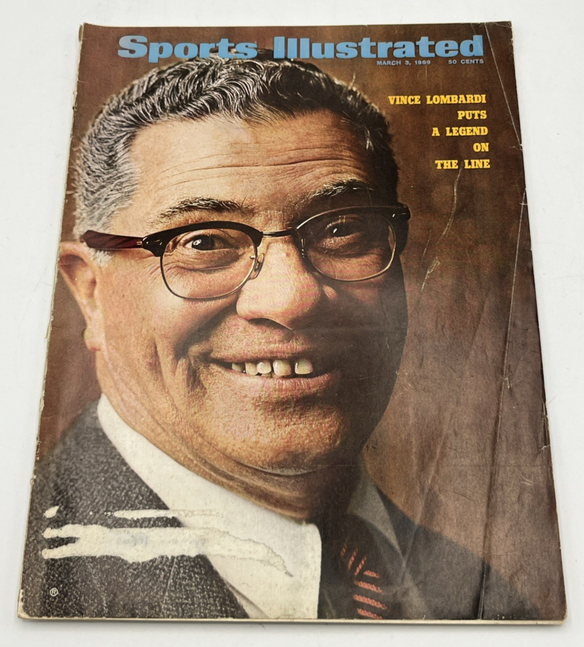 Sports Illustrated Vince Lombardi Football March 3 1969