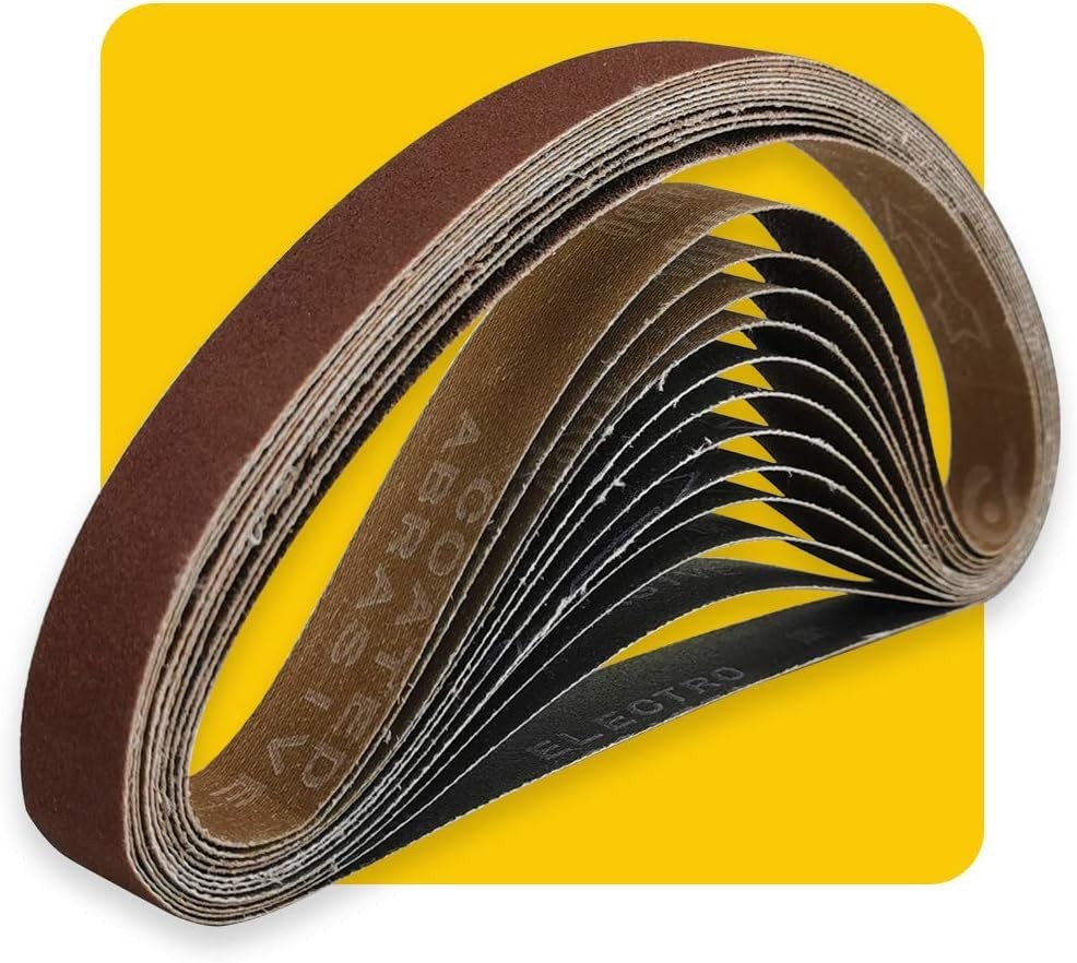 1x30 1 x 30 inch Sanding Belt Pack 1-Inch x 30-Inch,12 Pcs4 Each of 80 120 15...