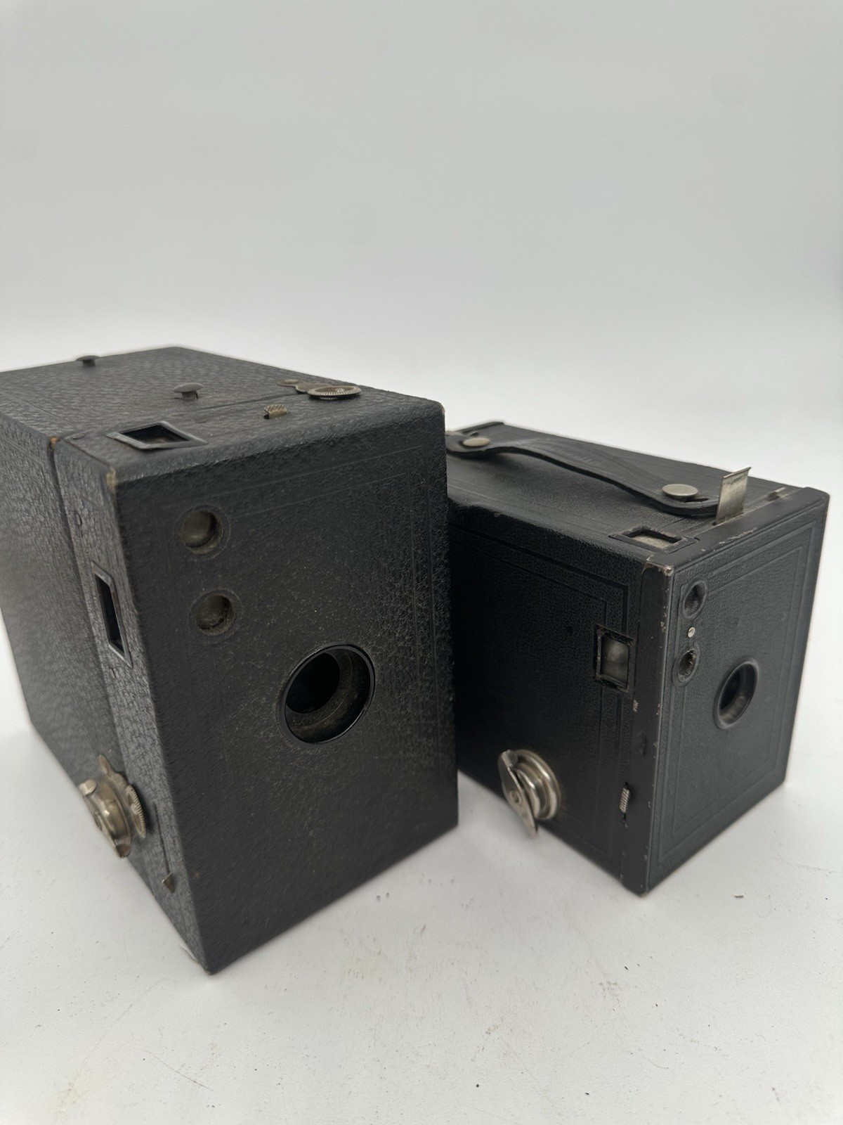 Lot Of 2 Vintage KODAK NO. 2A RAINBOW HAWK-EYE & No. 2 Brownie Model F Untested