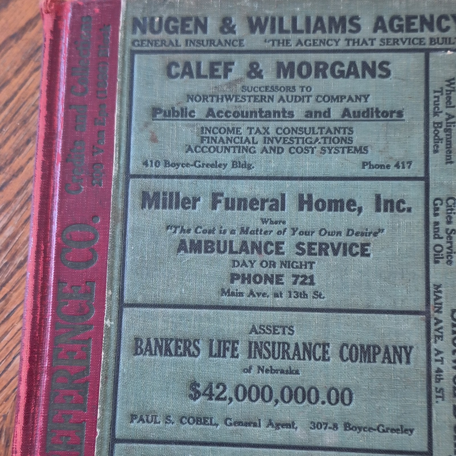 Polk Sioux Falls South Dakota City Directory 1932 Hardcover Bankers Encyclopedia