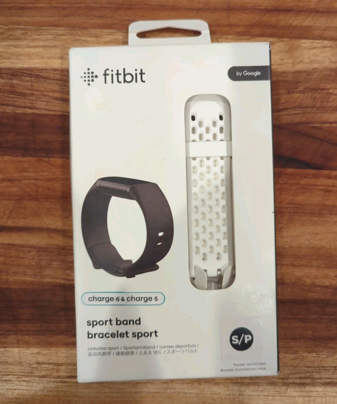 Fitbit Charge 6 / Charge 5 Sport Band White S/P Small Replacement Strap NEW