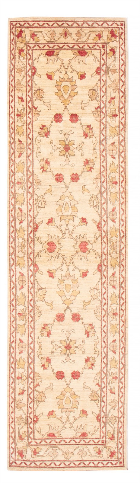 Vintage Hand-knotted Runner Rug 2'9" x 10'8" Traditional Oriental Wool Carpet