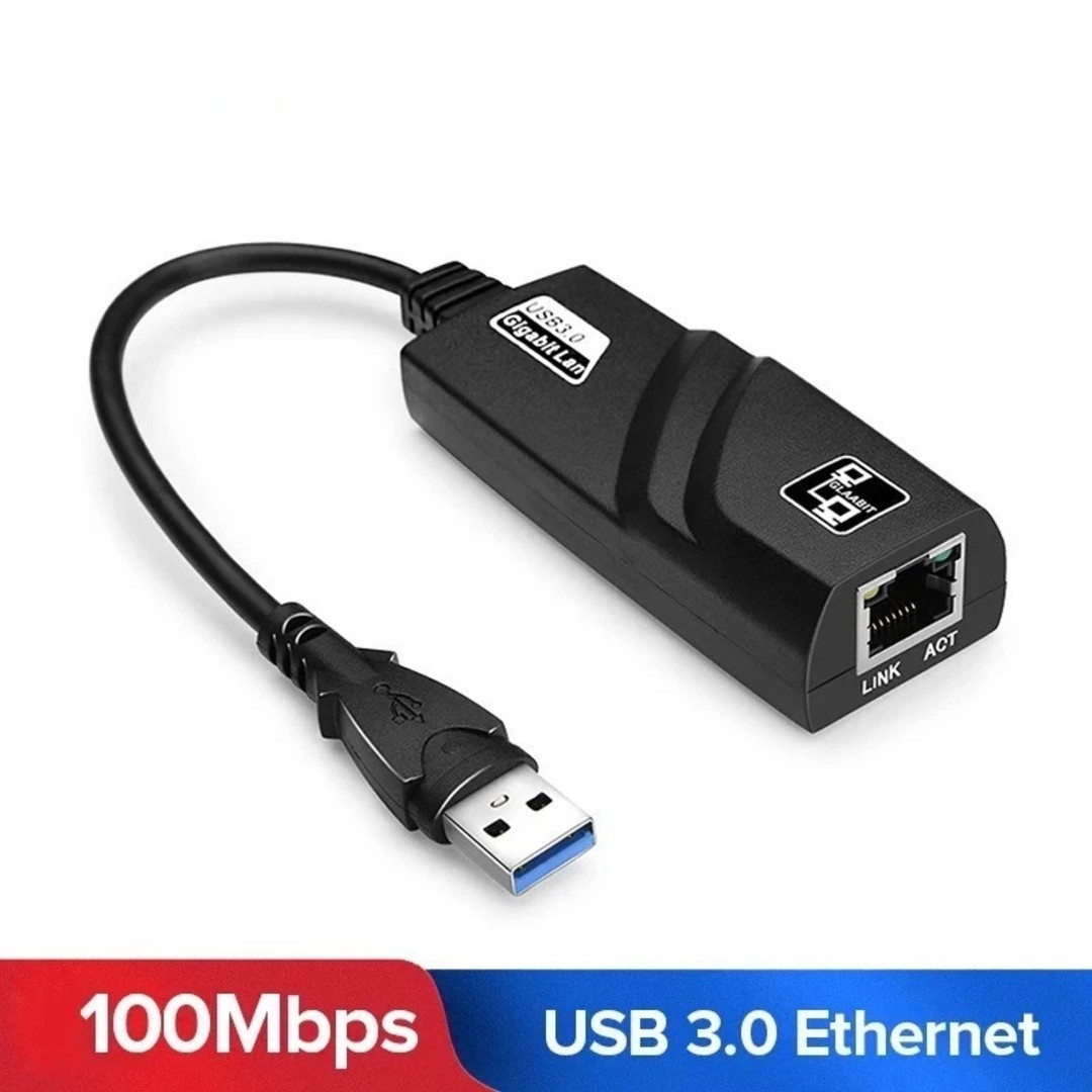 USB 3.0 Gigabit Ethernet LAN RJ45 1000Mbps Network Adapter For Windows PC Mac