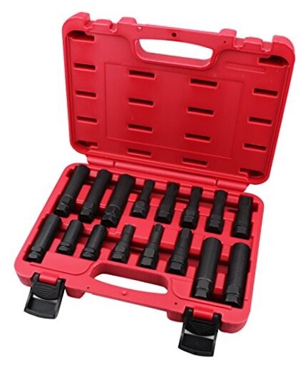 16PCS Master Wheel Locking Lug Key Set, Wheel Lock Removal Kit 