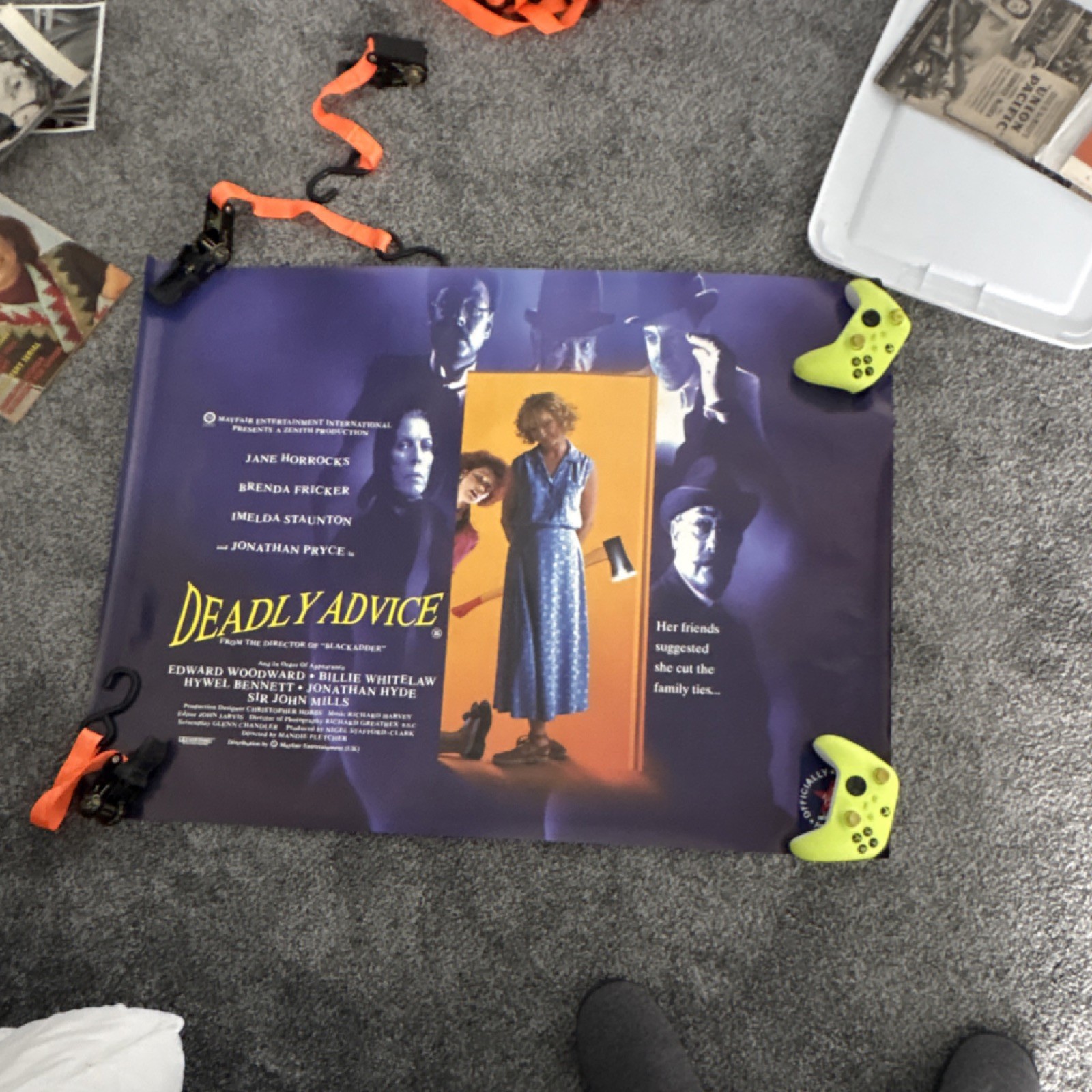 Deadly Advice Original Movie Poster Jane Horrocks Brenda Fricker Jonathan Pryce