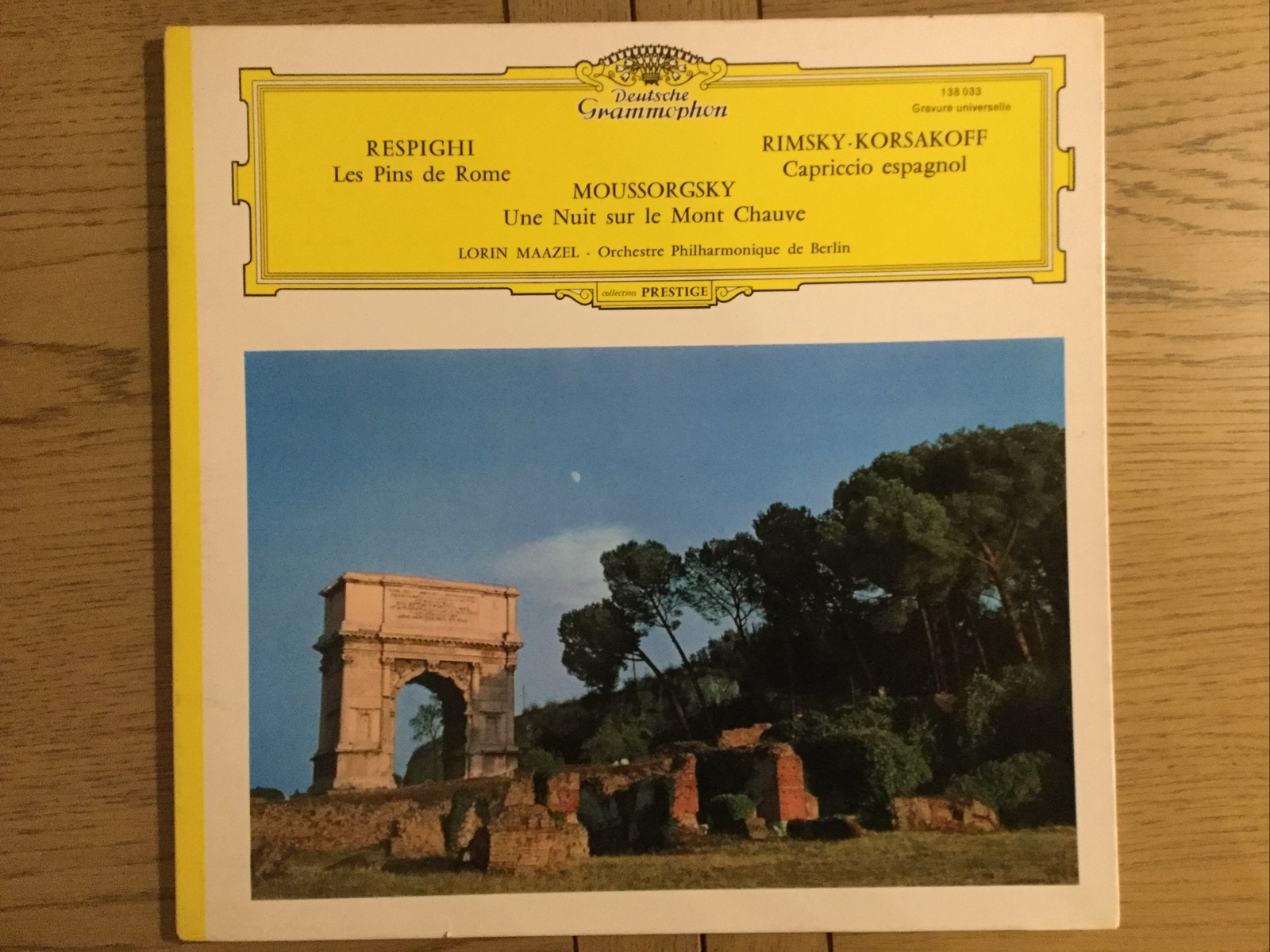 Lorin Maazel Respighi Moussorgsky Rimsky Korsakoff Deutsche Grammophon EX 12” Lp