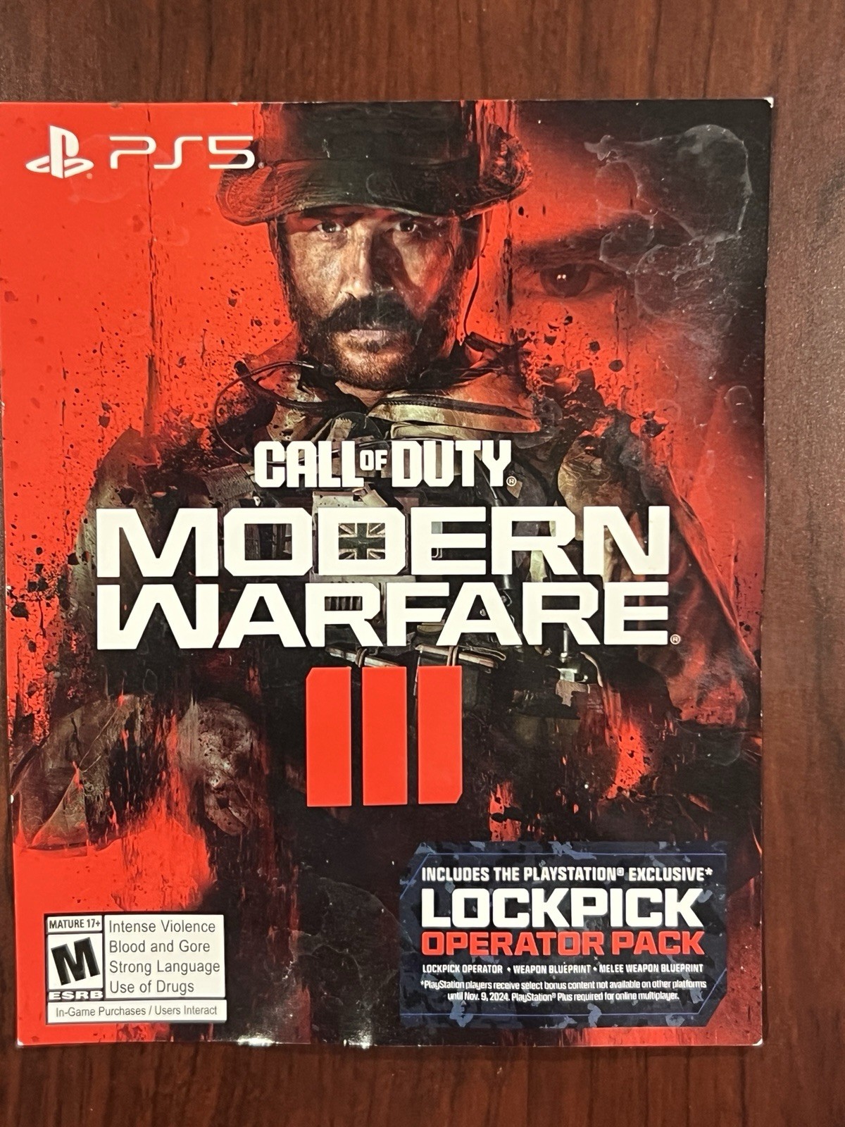 Activision Call of Duty Modern Warfare III PS5 Lockpick Operator Pack