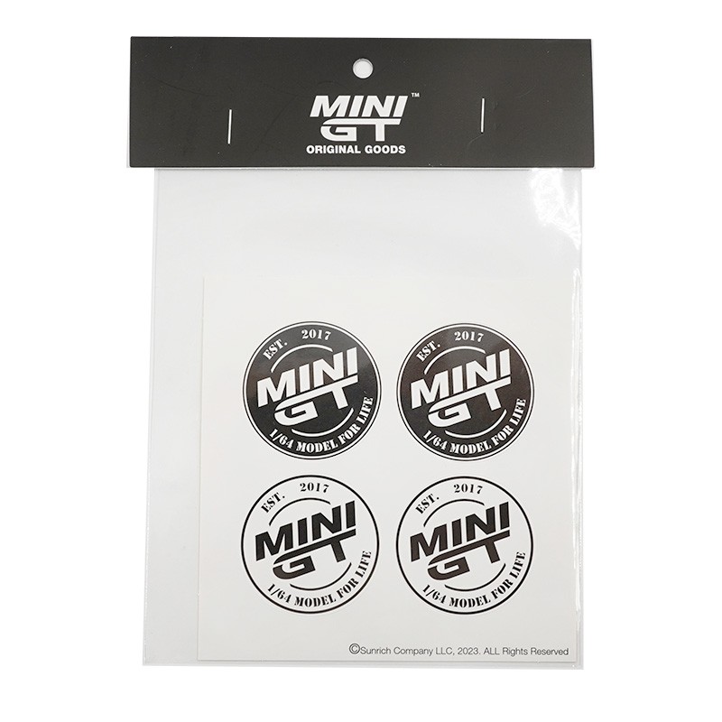 Mini GT Round Logo Mini Sticker Set 9.5x9.5cm #MGTOM008