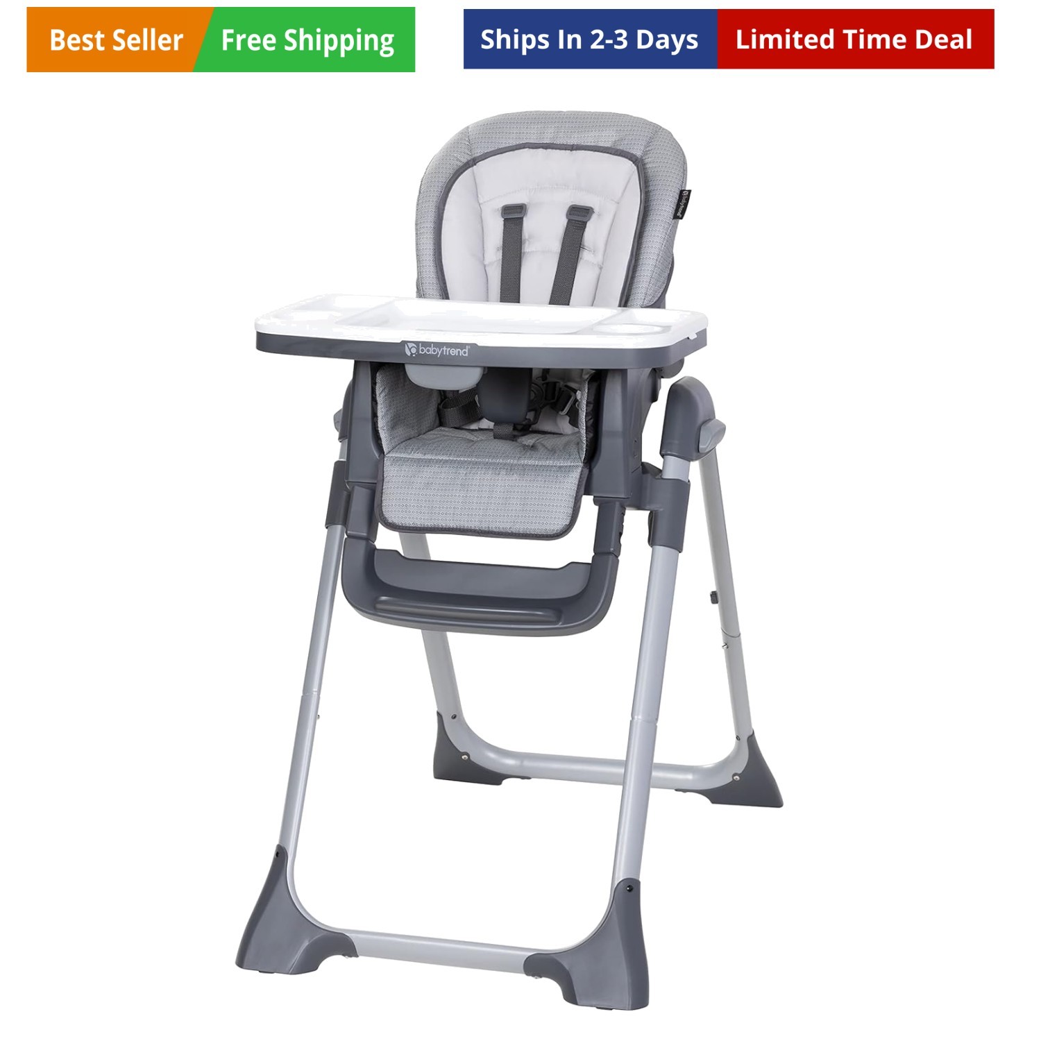 Sit Right 2.0 3-in-1 High Chair - Cozy Grey