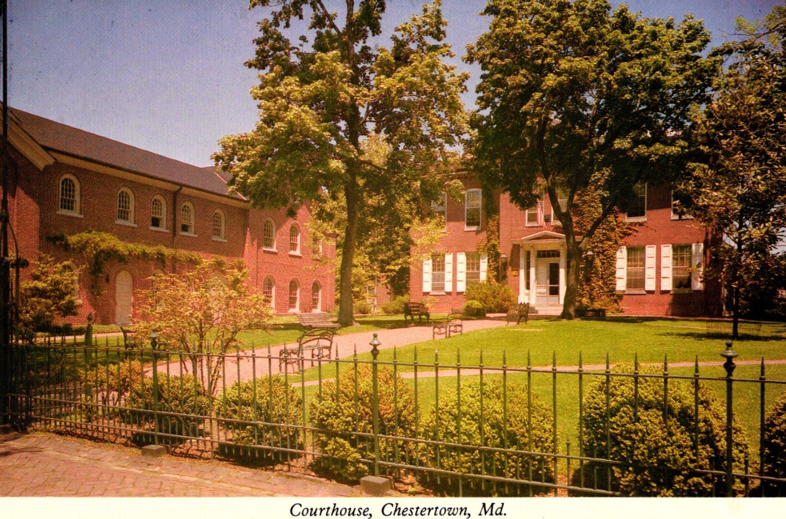 Courthouse Chestertown Maryland Postcard