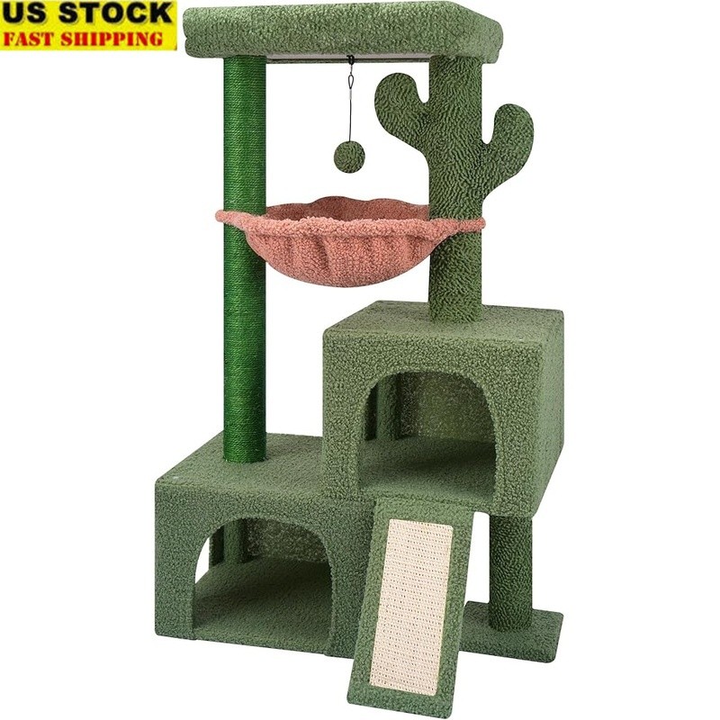 Multifunctional Cat Tree Activity Center Indoor Scratching Posts Cozy Condos New