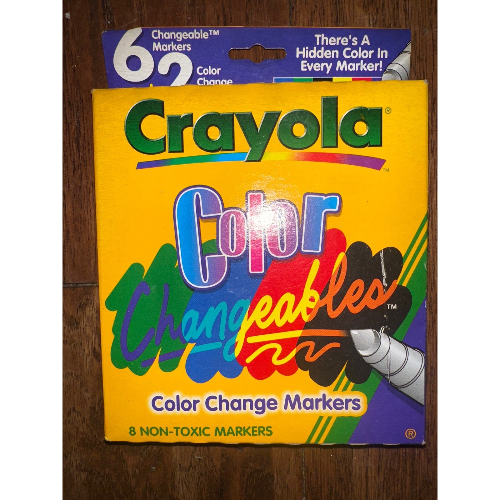 Vintage Crayola Color Changeables Markers 8 Count 1997 Non-Toxic Art Supplies
