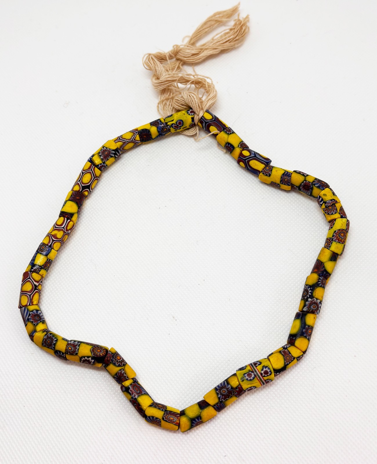 String Of Vintage Venetian Millefiori Glass African Trade Beads
