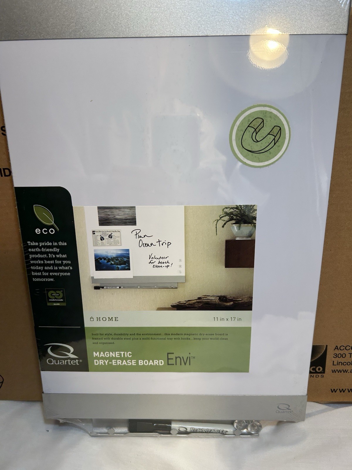 Quartet Magnetic Dry Erase Board 11” X 17” New In Box