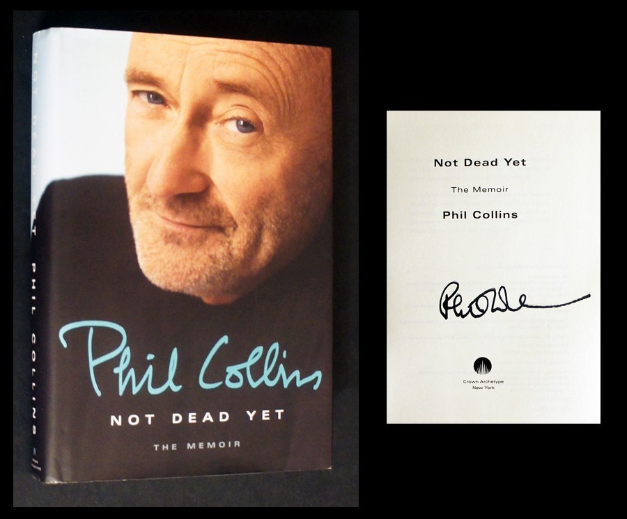 PHIL COLLINS SIGNED Autobiography 1st/1st - NOT DEAD YET (Genesis)