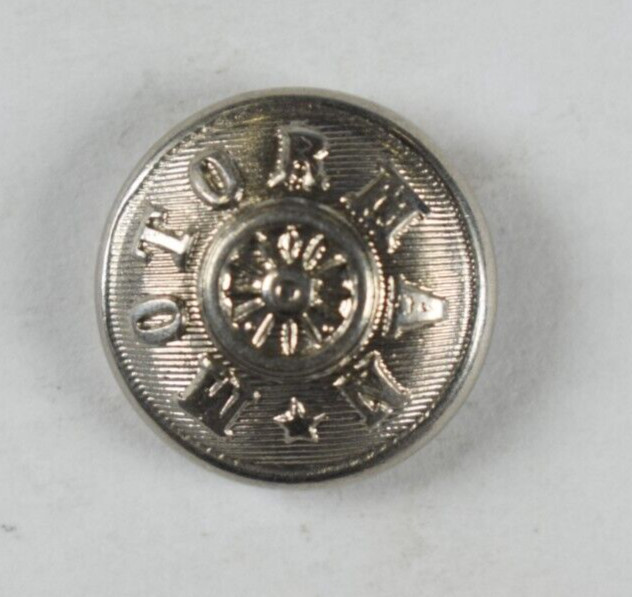 1870s-90s Original Motorman Railroad Employee Worker Uniform Button C8E