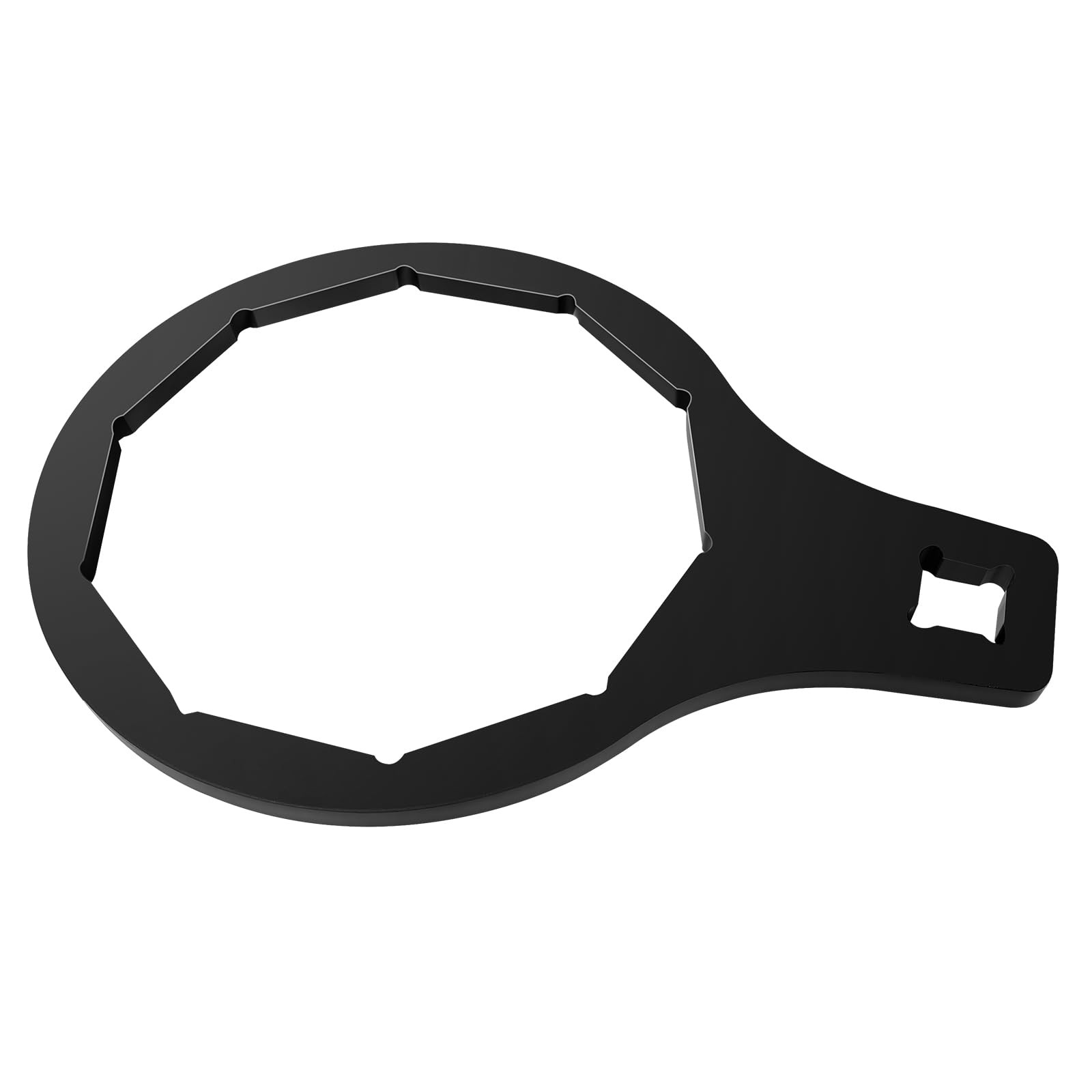 10-sided Bullet/Diamond Wrench for Lowrider Wire Wheel Knock Off Black