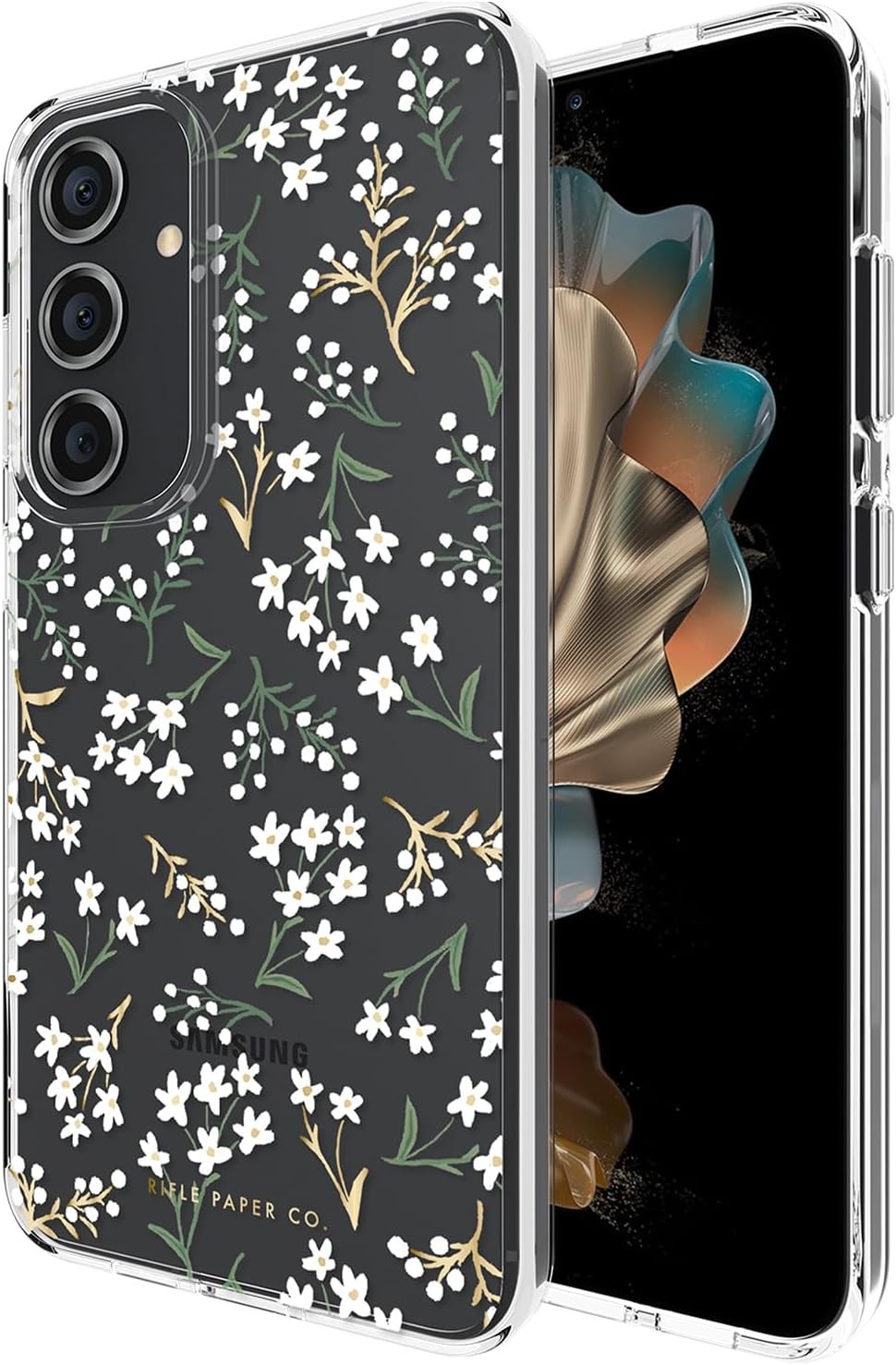 Samsung Galaxy S24 Plus Case for Women [6.7"] Floral Print - Anti-Scratch, Shock
