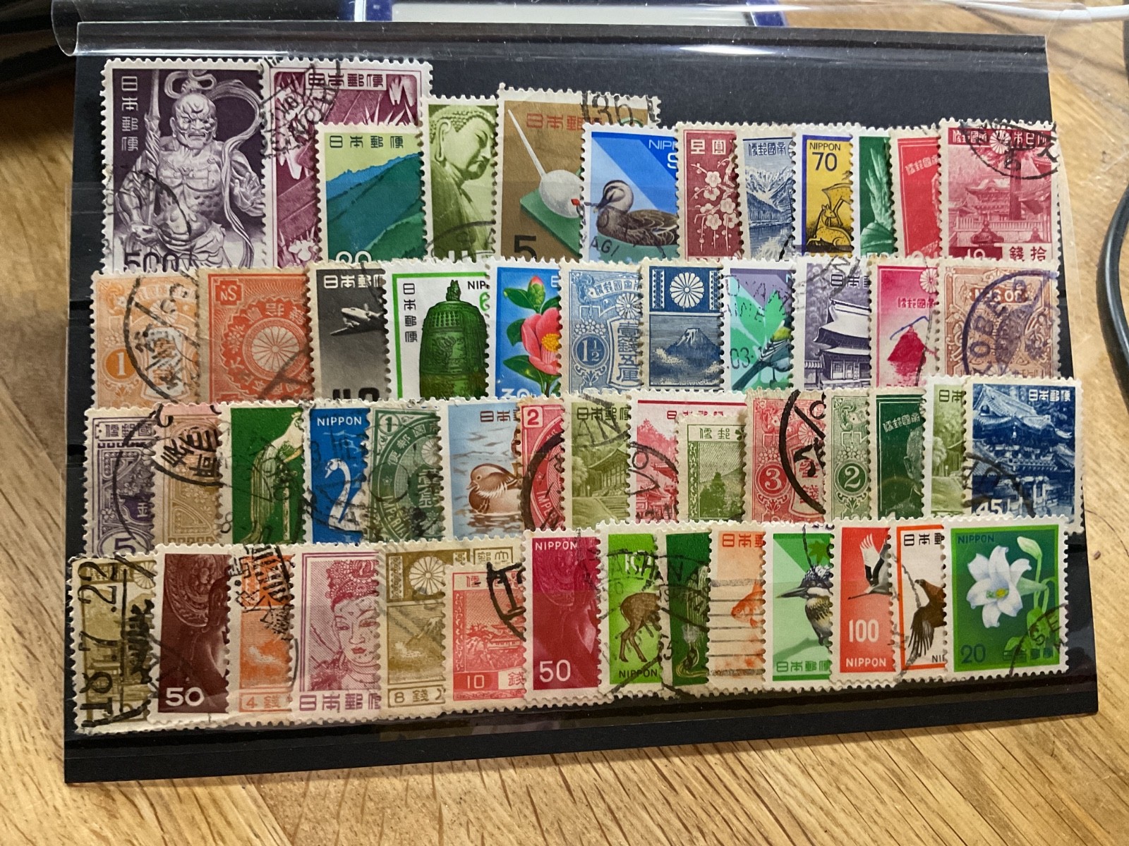 Japan siam & Afghan mounted mint or used stamps on 3 cards  B3074