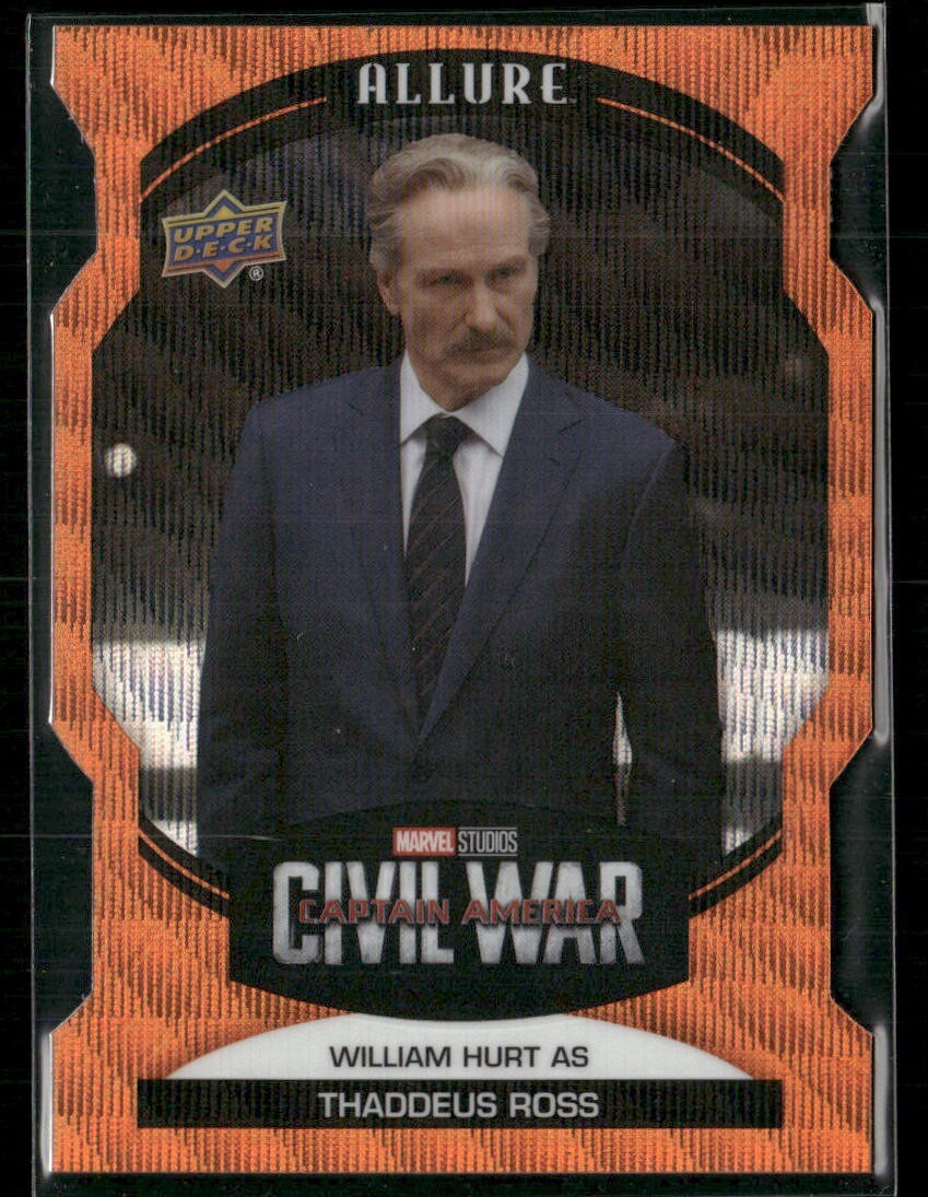2022 UD Marvel Allure Orange Slice Die Cut #44 - William Hurt as Thaddeus Ross