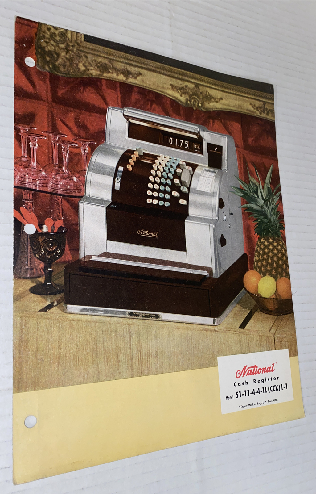 Vintage 1950s National Cash Register Co Promo Brochure Dayton Ohio MCM RARE