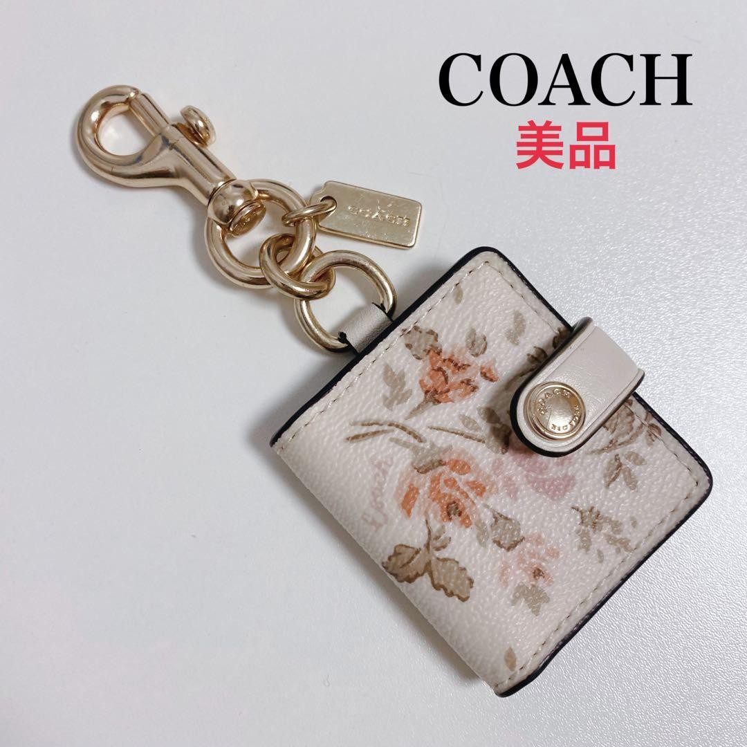 Coach Picture Frame Charm Photo Case Floral Print