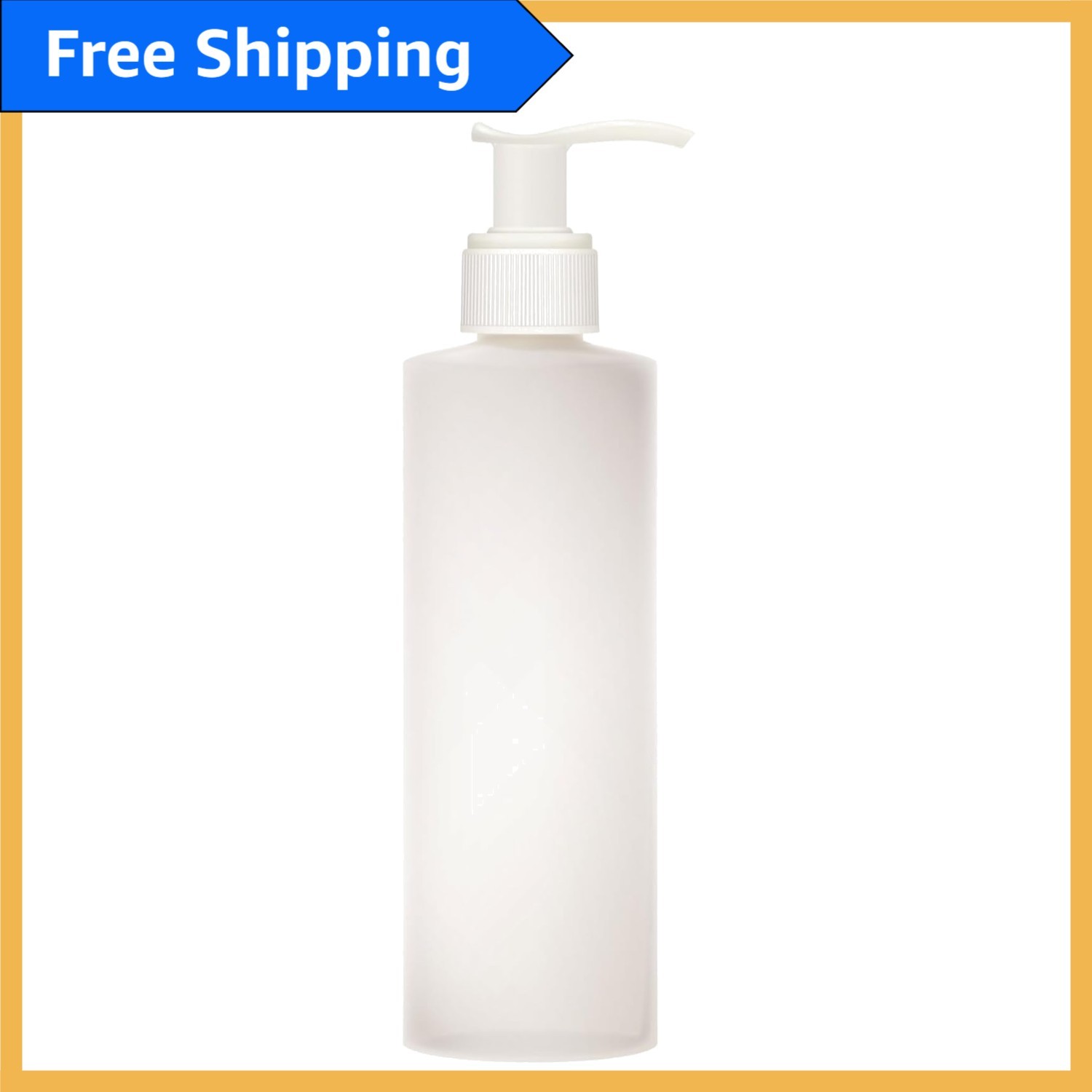 Elegant 8oz Twist-to-Lock Pump Bottle for Oils & Lotions - Reusable Design