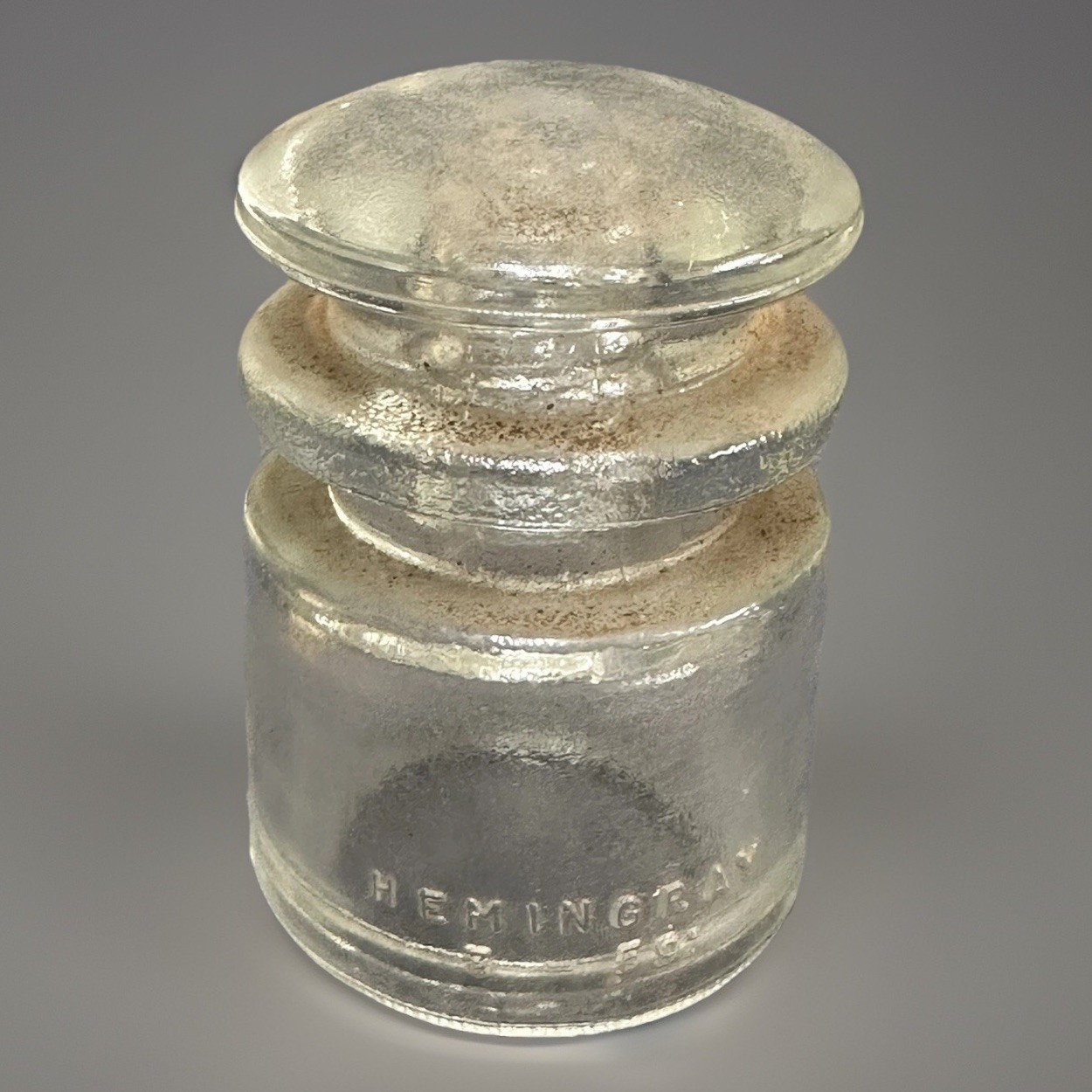 Vintage Hemingray TS Telephone Line Clear Glass Insulator