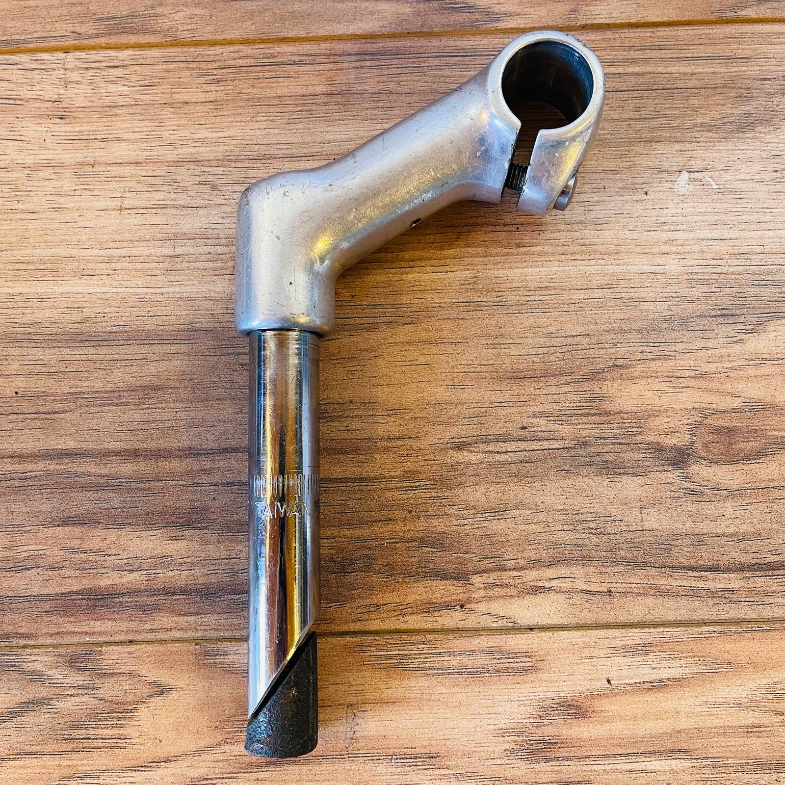 Vintage MTB High Rise Quill Stem 21.1 / .833in 80mm 30 Degree 25.4 Silver