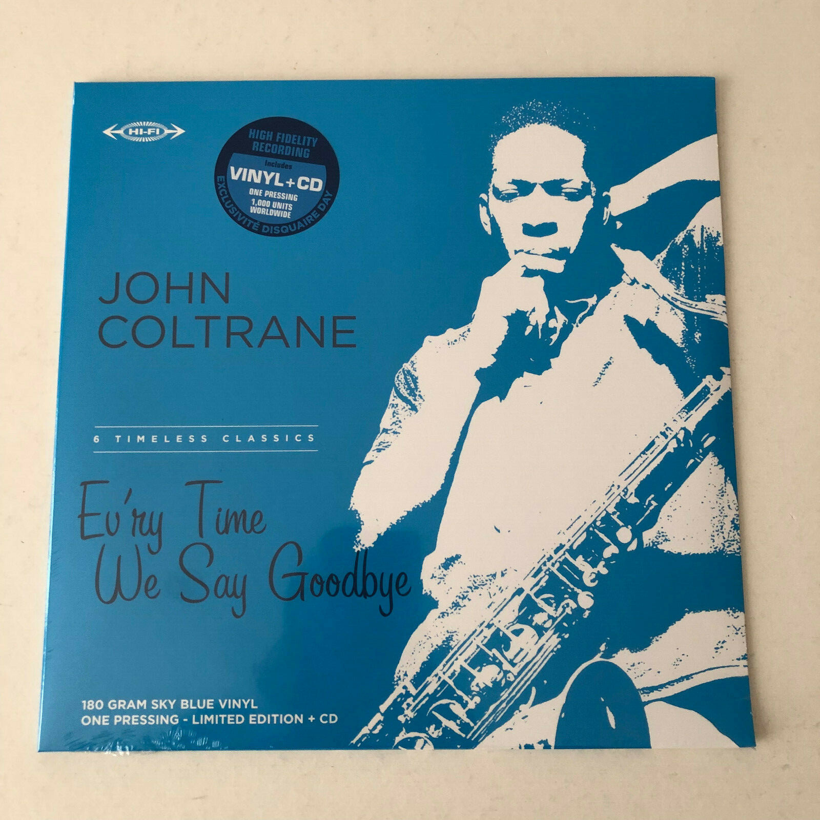 John Coltrane: Ev'Ry Time We Say Goodbye LP, 180 Grammes Sky Bleu Vinyle, RSD