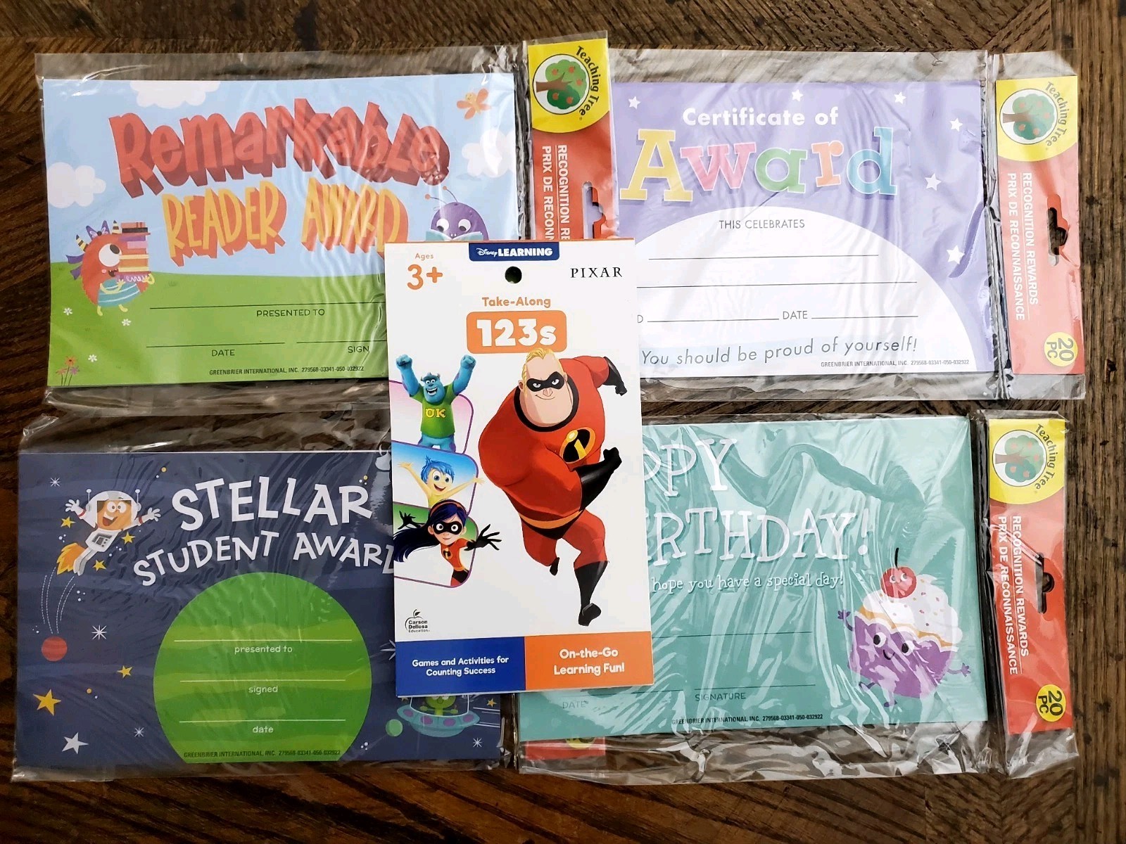 New 4 Sets Of Student Certificates Learing On The Go Book Teachers Home...