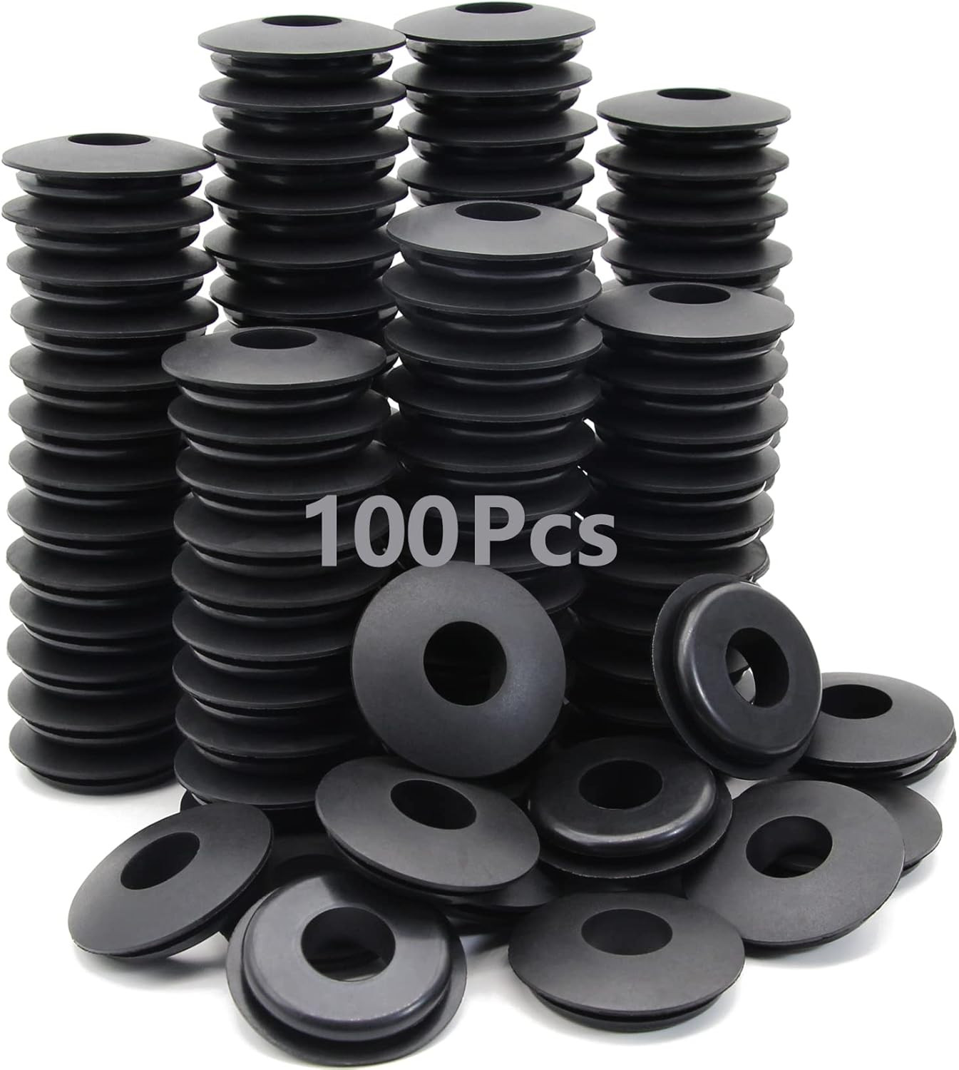 100Pcs Glad Hand Seals Rubber Truck Gladhand Seals Black Polyurethane Seal Washe