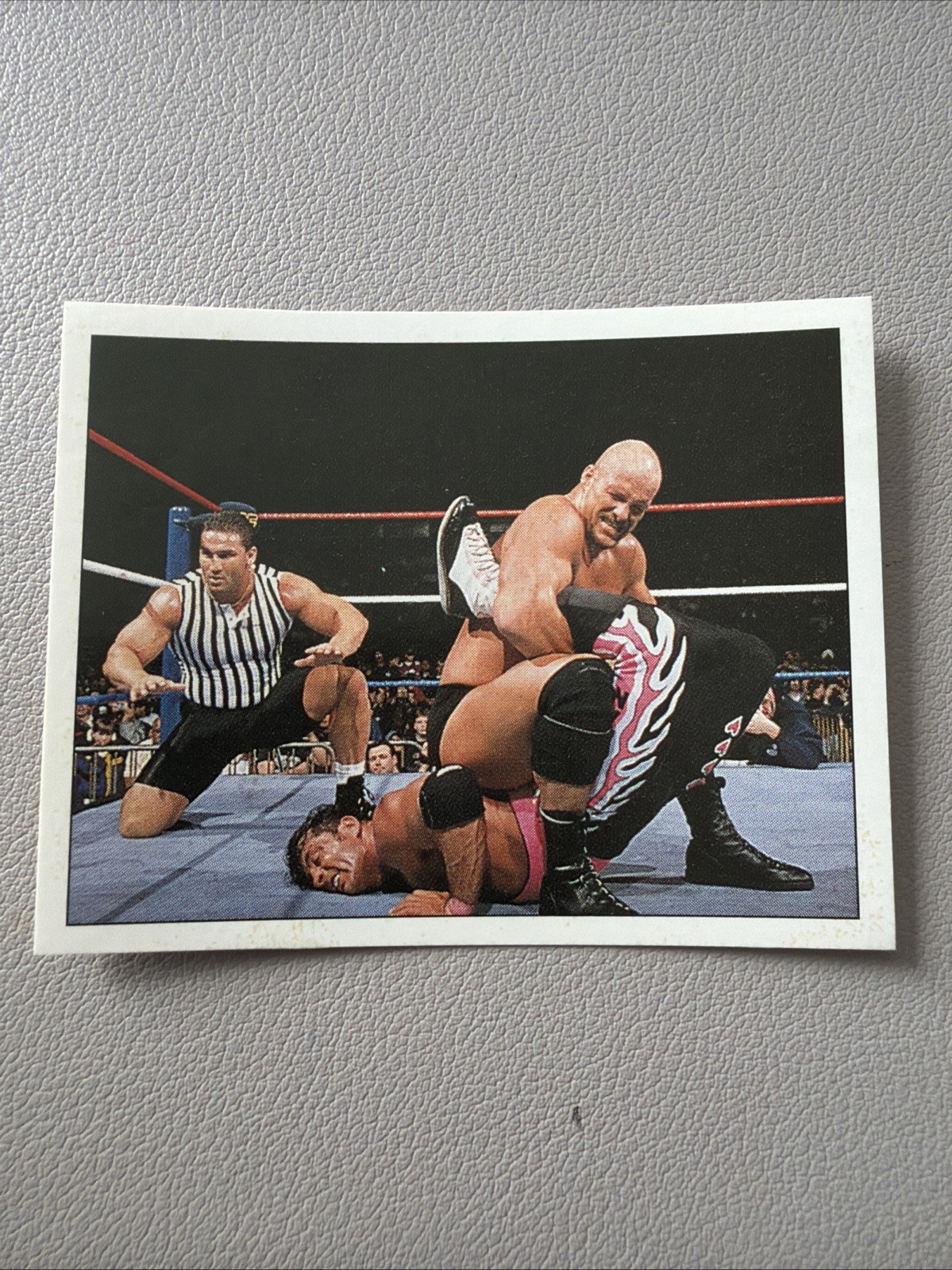 1997 Panini WWF Superstars Album Stickers Steve Austin Bret Hart #44 HOF 17b2