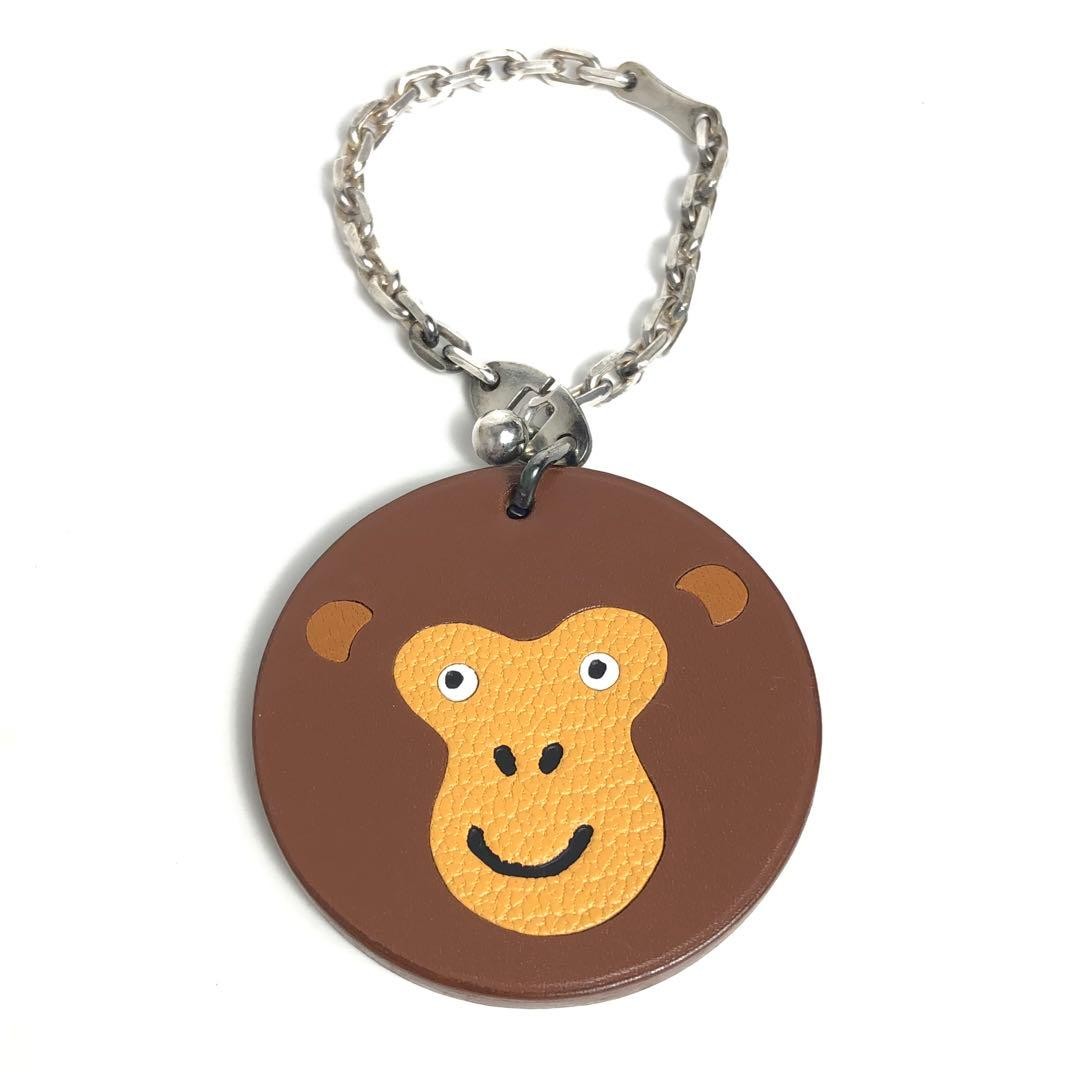 HERMES Key Holder Charm Monkey