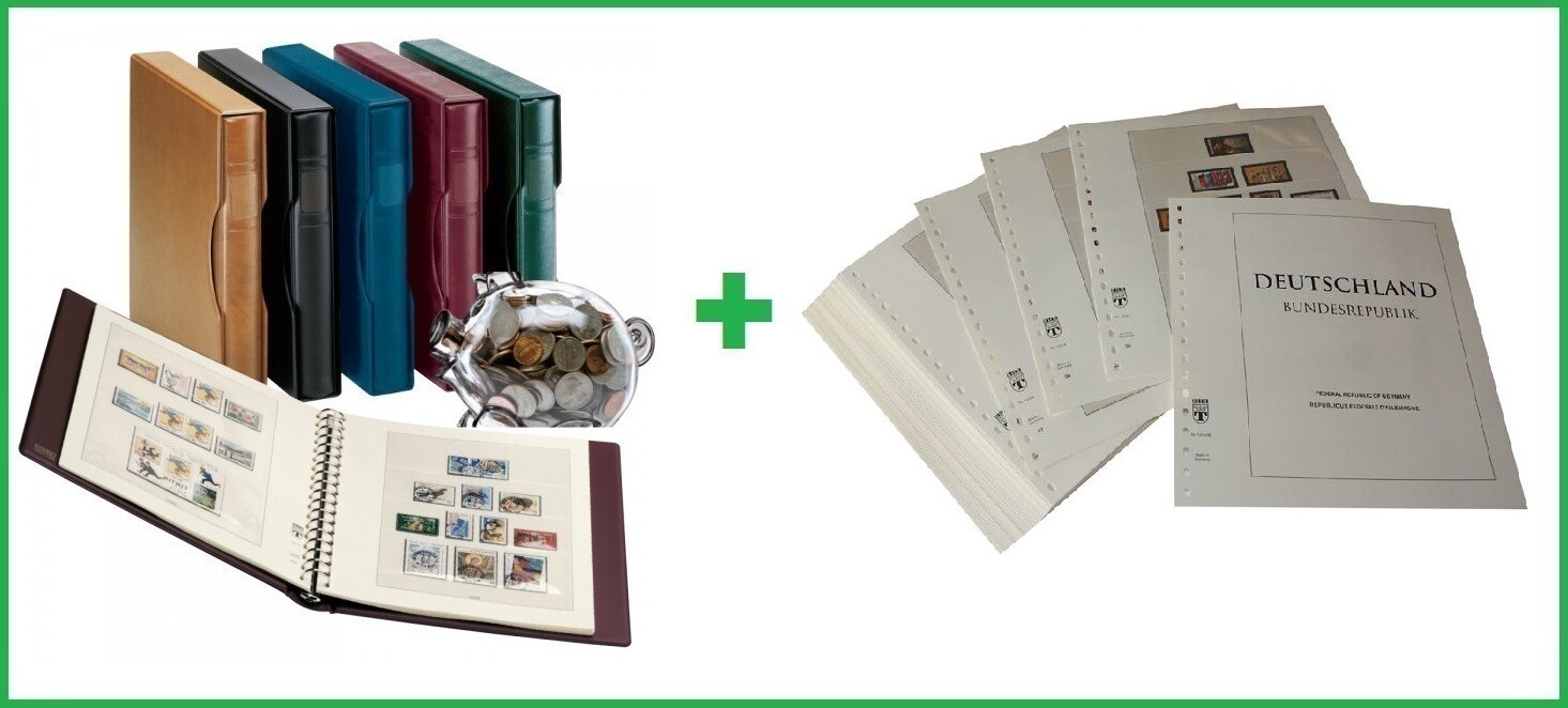 Lindner 120B-80-1124V-H Album Brown T120B-80 Germany 1980-1989