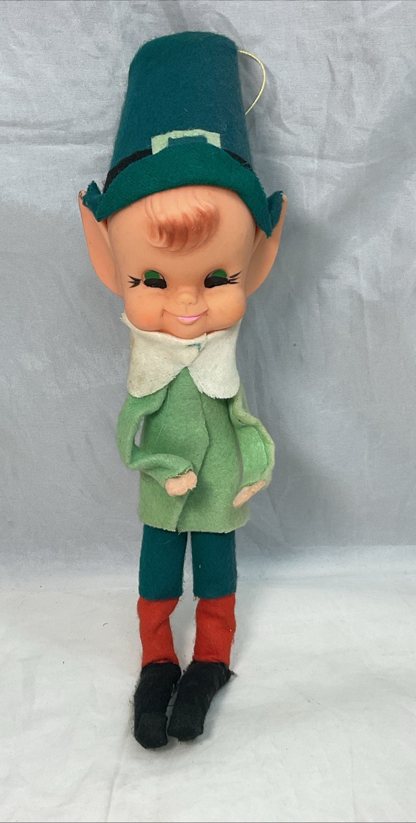 Vintage Christmas Pixie Elf Holiday Decor Ornament Japan
