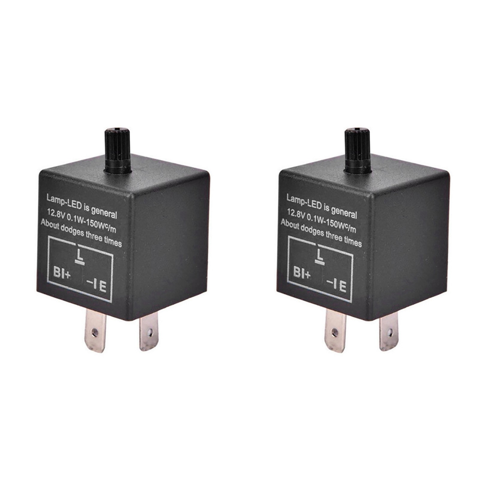2X Electronic LED Adjustable Flasher Relay for Turn  Light Blinker CF136145