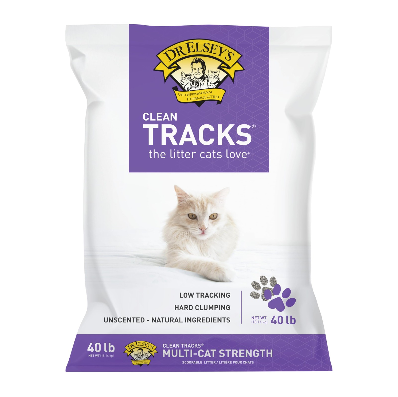 Clumping Clay Cat Litter 40 LBS Elseys Clean Tracks