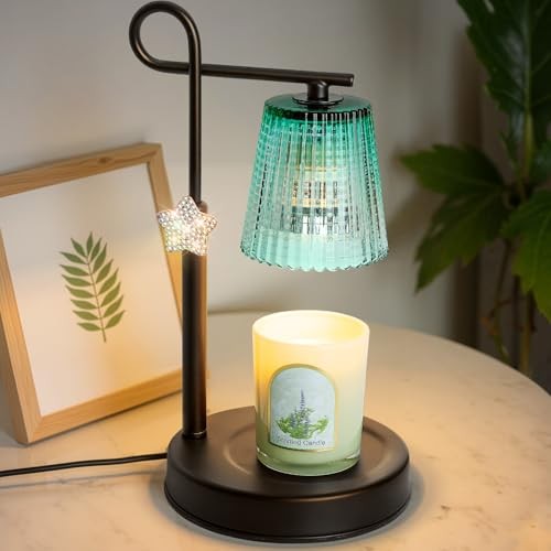  Candle Warmer Lamp - Valentine's Festive Metal Wax Melter with Black-Star