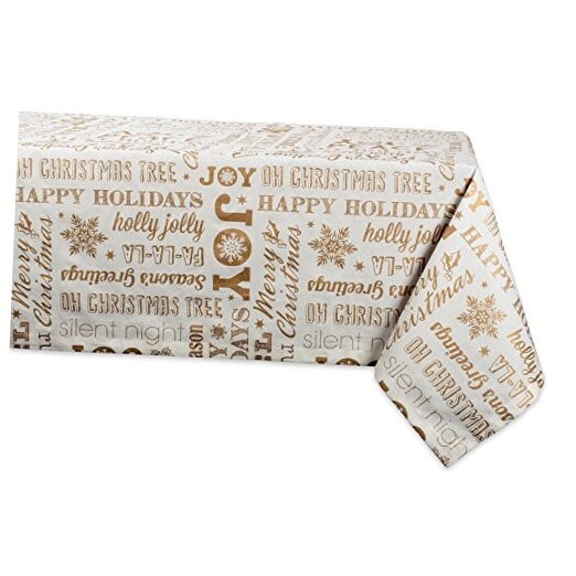  Collection Metallic Christmas, 60x84 60x84" Gold Holiday Collage