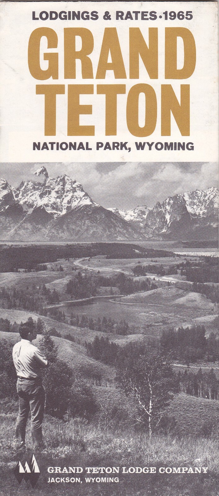1965 Grand Teton National Park Lodgings & Rates Brochure